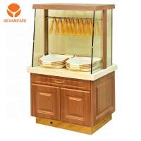 Customized Design Wooden Bakery Display Bread Display Food Showcase For Sale