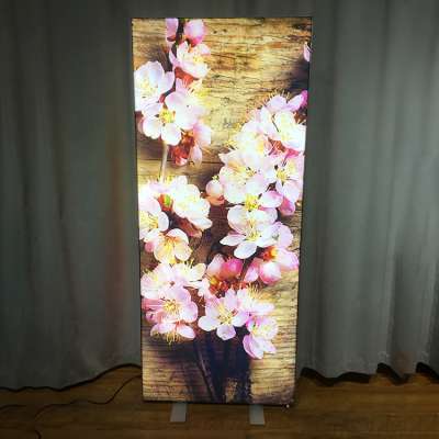 New Design Free Stand Wall easy to install advertising light boxes Aluminum frame SEG lightbox