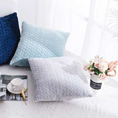 Wholesale custom decorative Square Velvet Throw Pillow Sofa Cushion Covers